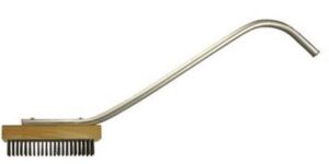 CHEF 402 curved steel handle broiler and grill brush