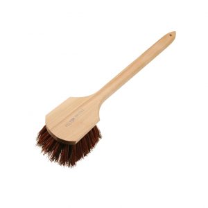 thumbnail image 2 of Long Handle Pizza Oven Cleaner Brush With Scraper – Wooden Handle BBQ Tool 2 of 3